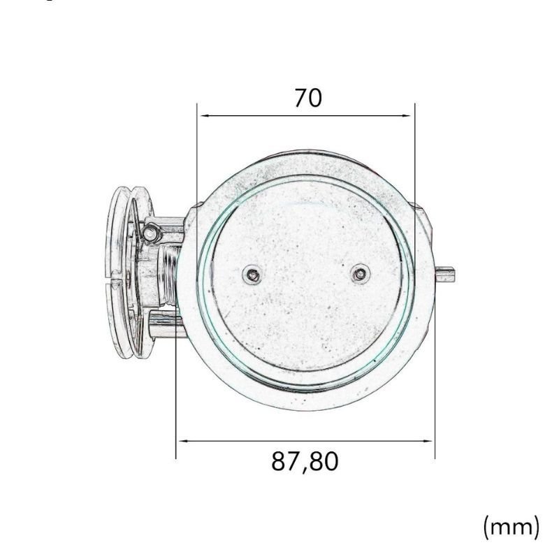CORPO DE BORBOLETA 70MM V-BAND