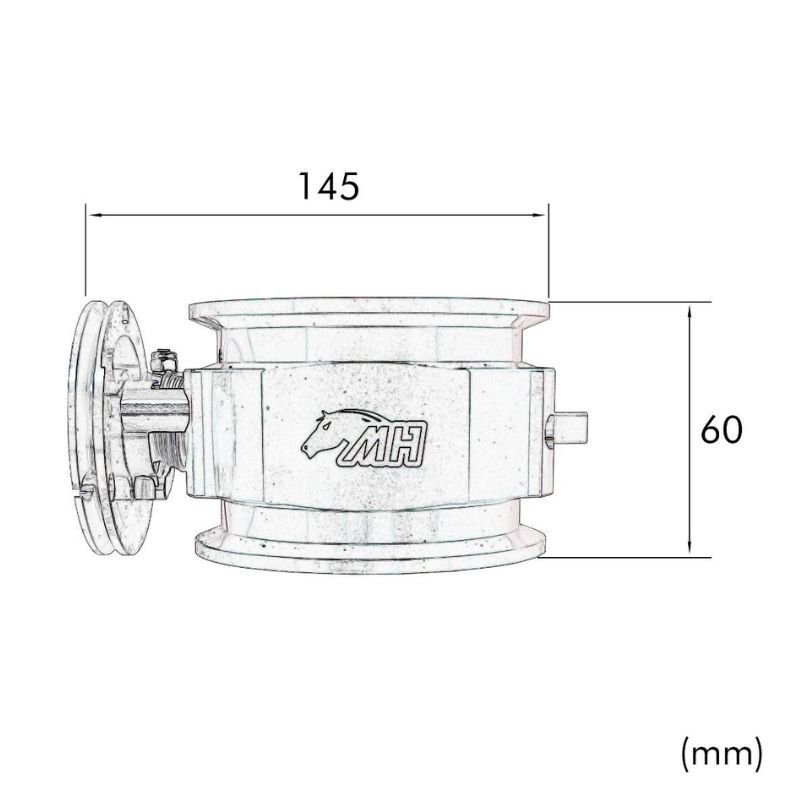 CORPO DE BORBOLETA 90MM V-BAND