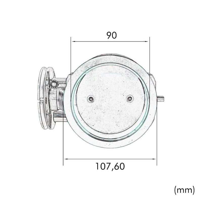 CORPO DE BORBOLETA 90MM V-BAND