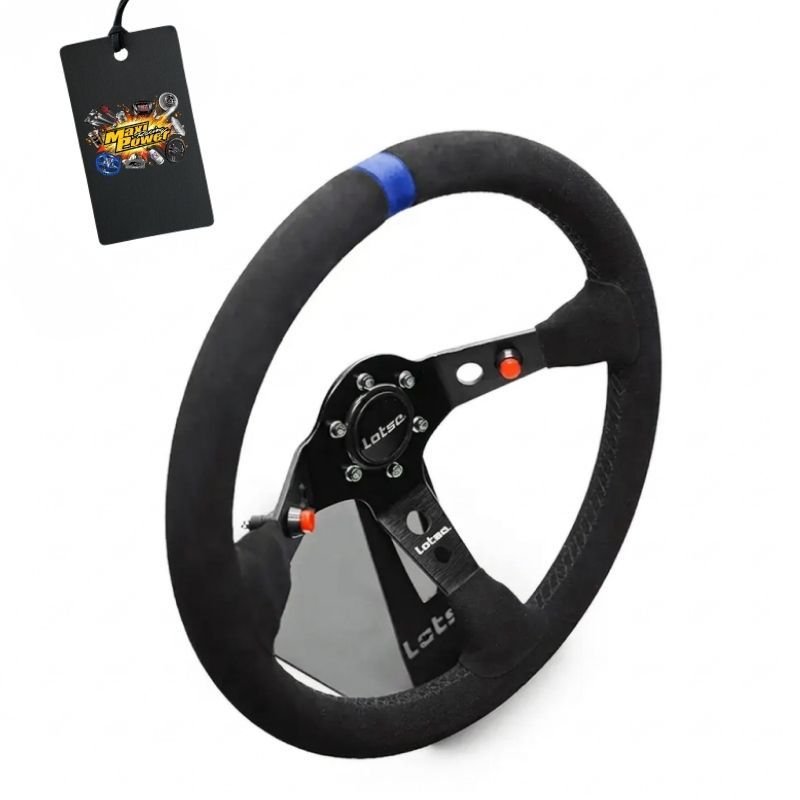 VOLANTE ESPORTIVO LOTSE DAKAR CAMURÇA COM TARJA AZUL COM CUBO