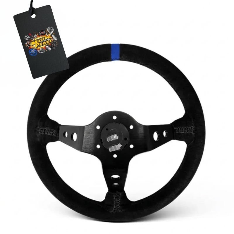 VOLANTE ESPORTIVO LOTSE DAKAR CAMURÇA COM TARJA AZUL COM CUBO