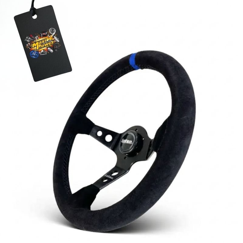 VOLANTE ESPORTIVO LOTSE DAKAR CAMURÇA COM TARJA AZUL COM CUBO