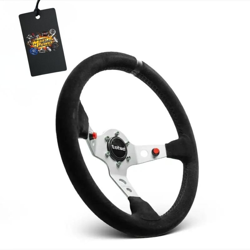 VOLANTE ESPORTIVO LOTSE DAKAR S CAMURÇA HASTE PRATA COM CUBO
